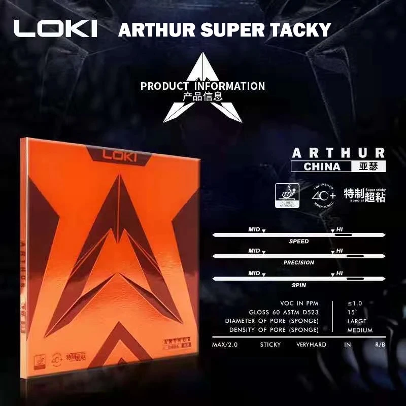 مطاط تنس الطاولة LOKI ARTHUR ا - مراجعة Table Tennis Loki وسعره